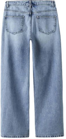 LMTD NLFBETT regular waist wide leg jeans lichtblauw Meisjes Denim Effen - Foto 3