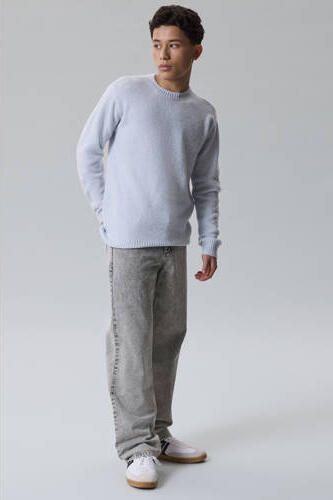LMTD NLFBIRM loose fit jeans grijs Jongens Denim Effen - Foto 4