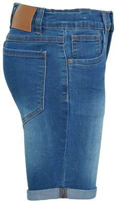 LMTD short NLMSHAUN met biologisch katoen stonewashed Denim short Blauw Jongens Stretchdenim 146 - Foto 4