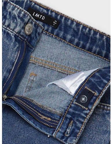 LMTD straight fit jeans NLMTONEIZZA dark blue denim Blauw Effen 140 - Foto 3