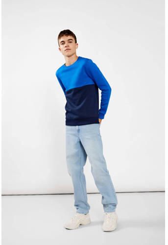 LMTD straight fit jeans NLMTONEIZZA light blue denim Blauw Effen 140 - Foto 4