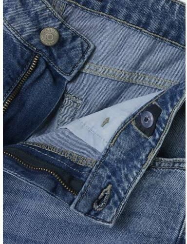 LMTD straight leg jeans medium blue denim Blauw Effen - Foto 5
