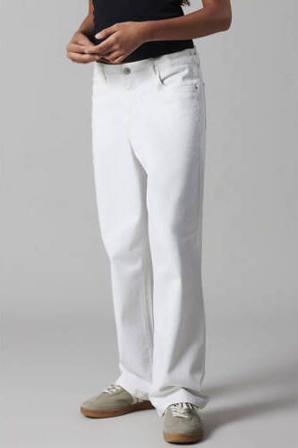 LMTD straight regular waist casual broek wit Stretchkatoen - Foto 4