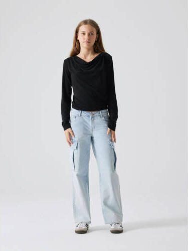LMTD wide leg jeans NLFTARTIZZA light blue denim Blauw Vintage 152 - Foto 2