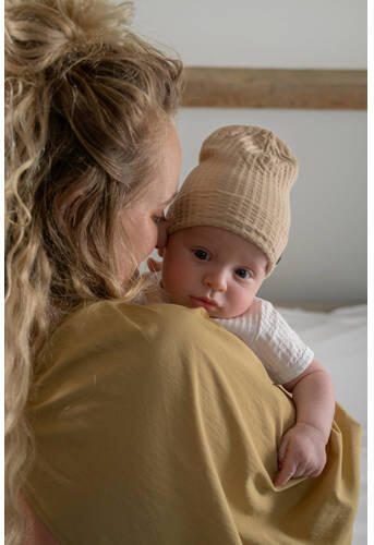 Lodger baby muts Seersucker Beige Katoen Effen 1 - Foto 4
