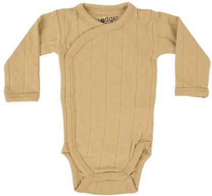 Lodger romper lange mouw zand Beige Jongens Meisjes Katoen V-hals 80 - Foto 2