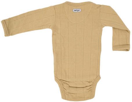 Lodger romper lange mouw zand Beige Jongens Meisjes Katoen V-hals 80 - Foto 3