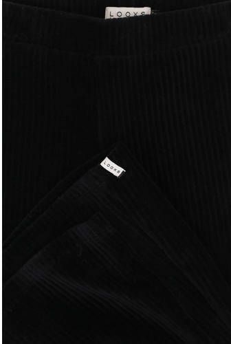 LOOXS little velours flared broek zwart 110 | Broek van