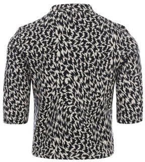 LOOXS 10sixteen crop top met all over print antraciet beige Grijs Meisjes Katoen Opstaande kraag 128 - Foto 2