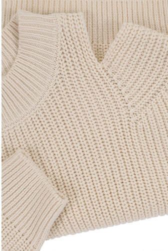 LOOXS 10sixteen gebreide trui ecru Meisjes Katoen Ronde hals Effen 152 - Foto 4