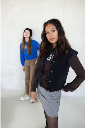 LOOXS 10sixteen geruite rok grijs Meisjes Viscose Ruit 128 - Foto 4