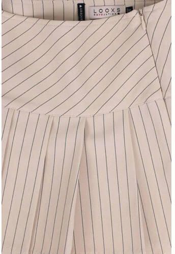 LOOXS 10sixteen gestreepte rok beige Meisjes Polyester Streep 176 - Foto 4
