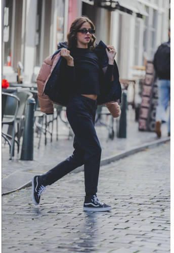 LOOXS 10sixteen gewatteerde jas beige zwart Meisjes Polyester Capuchon 128 - Foto 5