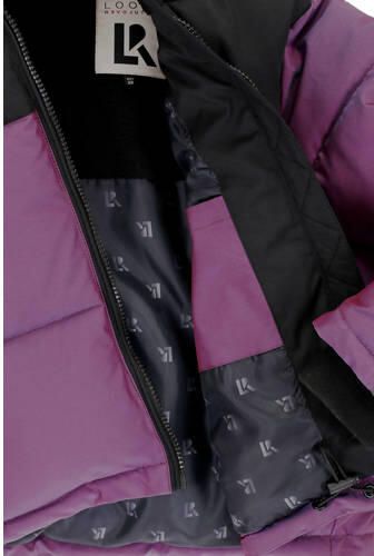 LOOXS 10sixteen gewatteerde jas paars zwart Meisjes Polyester Capuchon 128 - Foto 5