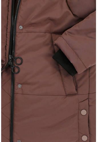 LOOXS 10sixteen gewatteerde winterjas hazelnootbruin Meisjes Polyester Capuchon 140 - Foto 3