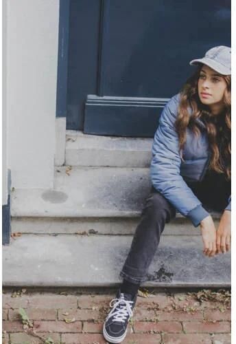 LOOXS 10sixteen gewatteerde winterjas warmblauw Meisjes Polyester Opstaande kraag 140 - Foto 3