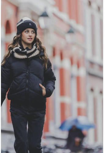 LOOXS 10sixteen gewatteerde winterjas zwart Meisjes Polyester Opstaande kraag 140 - Foto 2