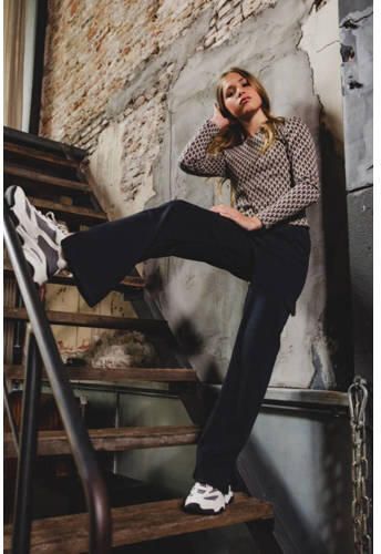 LOOXS 10sixteen loose fit cargobroek antraciet Grijs Meisjes Stretchkatoen 170 176 - Foto 2