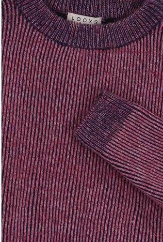 LOOXS 10sixteen pullover roze Trui Meisjes Polyester Ronde hals Meerkleurig 128 - Foto 4