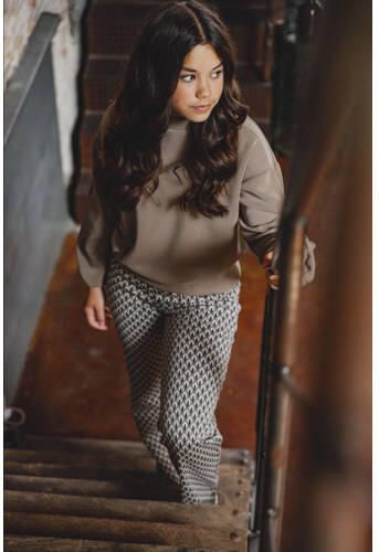 LOOXS 10sixteen sweater lichtbruin Meisjes Modal Opstaande kraag Effen 152 - Foto 2