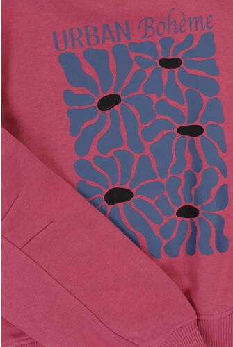 LOOXS 10sixteen sweater met printopdruk roze Printopdruk 128