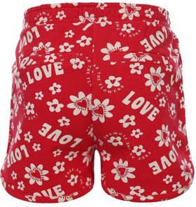 LOOXS little casual short met all over print rood wit Korte broek Meisjes Stretchkatoen 104