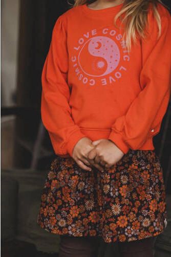 LOOXS little corduroy; mini rok oranje All over print 134 - Foto 8