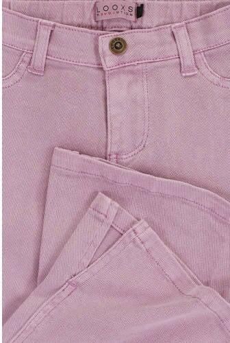 LOOXS little flared jeans lila Paars Meisjes Stretchkatoen Effen 116
