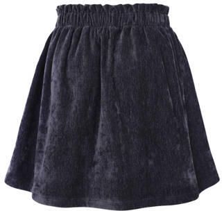 LOOXS little fluwelen A-lijn rok donkerblauw Meisjes Fluweel Effen - Foto 4