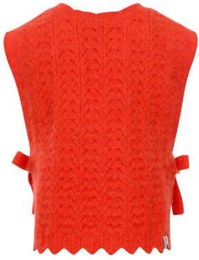 LOOXS little gilet oranje Meisjes Nylon Ronde hals Effen 128 134 - Foto 3