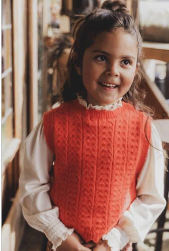 LOOXS little gilet oranje Meisjes Nylon Ronde hals Effen 128 134 - Foto 2