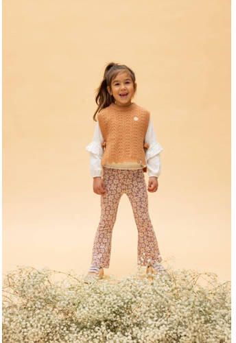 LOOXS little spencer licht abrikoos Trui Oranje Meisjes Acryl Ronde hals 128 134 - Foto 3