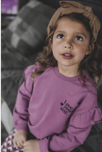 LOOXS little sweater paars Meisjes Katoen Ronde hals Effen 122 - Foto 2