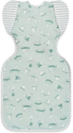 Love to Dream overgangsslaapzak Fase 2 Transition Bag 0.2 Brave Bunny Inbakerdoek Groen - Foto 3