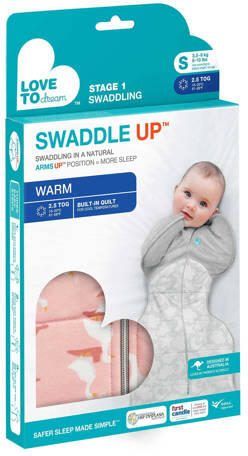 Love to Dream SwaddleUp inbakerslaapzak Fase 1 TOG 2.5 Dusty Pink Inbakerdoek Roze - Foto 3
