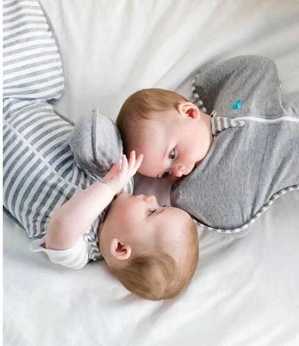 Love to Dream SwaddleUp overgangsslaapzak Fase 2 TOG 1.0 grijs wit Inbakerdoek XL - Foto 3