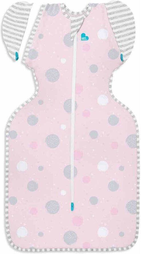 Love to Dream overgangsslaapzak Fase 2 TOG 0.2 Pink stip LITE Inbakerdoek Roze