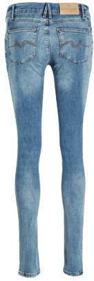 Love2wait low waist skinny zwangerschapsjeans met katoen lichtblauw Effen 32