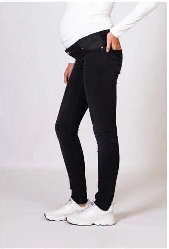 Love2wait low waist zwangerschaps skinny jeans charcoal Zwart Dames Stretchdenim 26 - Foto 4