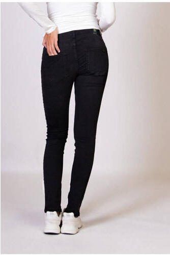Love2wait low waist zwangerschaps skinny jeans charcoal Zwart Dames Stretchdenim 26 - Foto 3