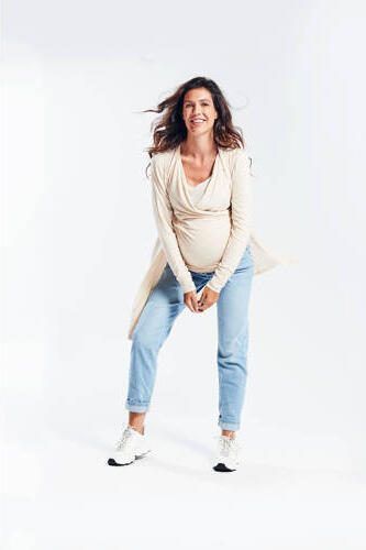 Love2wait mom zwangerschapsjeans Norah light wash Blauw Dames Katoen Effen 29 - Foto 2