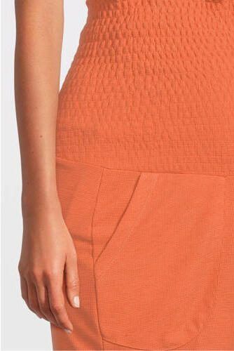 Love2wait regular fit short Siena oranje Korte broek Dames Polyester Effen XS
