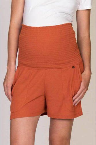 Love2wait regular fit short Siena oranje Korte broek Dames Polyester Effen XS - Foto 3