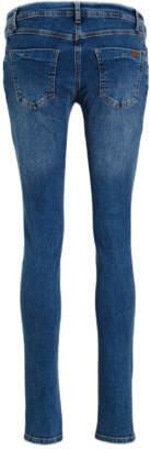 Love2wait skinny zwangerschapsjeans donkerblauw Dames Stretchdenim Effen 27 - Foto 10
