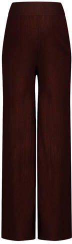 LOVE2WAIT wide leg zwangerschapsbroek donkerbruin Dames Acryl Effen maat 36-38 - Foto 3