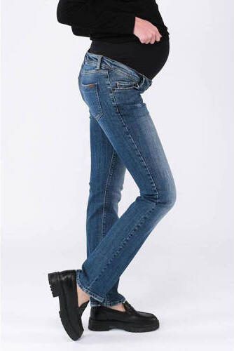 Love2wait zwangerschaps straight jeans Grace stonewashed Blauw Dames Denim 27 - Foto 6