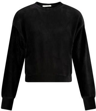 LOVE2WAIT zwangerschaps sweater zwart Trui Dames Corduroy Ronde hals - Foto 4