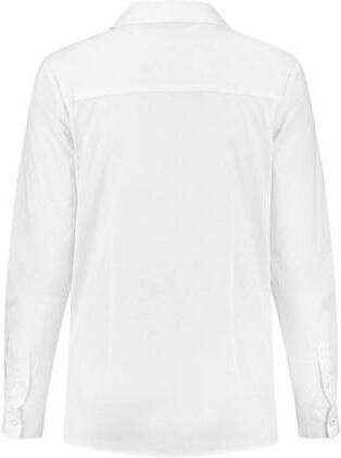 Love2wait zwangerschapsblouse wit Dames Stretchkatoen V-hals Effen XS