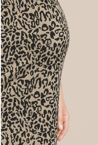 Love2wait zwangerschapsrok met all over print bruin zwart Dames Polyester XL - Foto 3