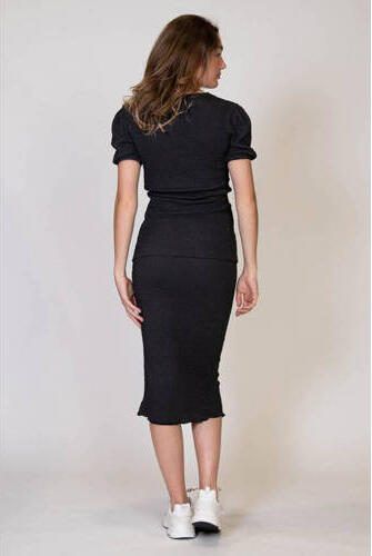Love2wait zwangerschapsrok zwart Dames Polyester Effen XL
